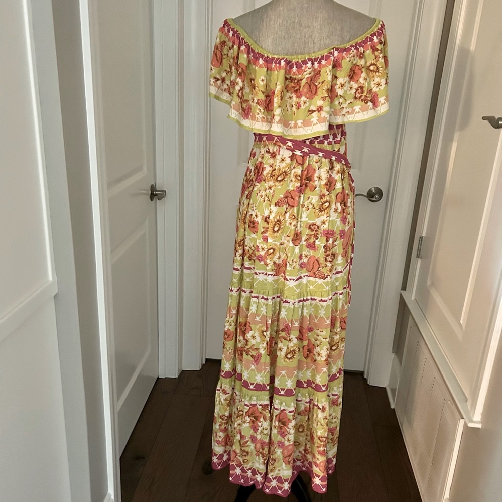 NWT! Flying Tomato Juno Floral Garden Off the Shoulder Maxi Dress Size Medium - Picture 12 of 13